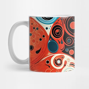 Abstract Swirls and Waves Effect illustration Mug